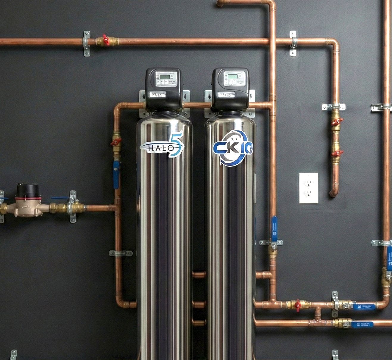 HALO 5 whole-home water filtration system installed